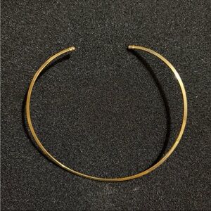 Vintage Gold Tone Open Choker Necklace